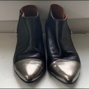SixtySeven silver toe booties